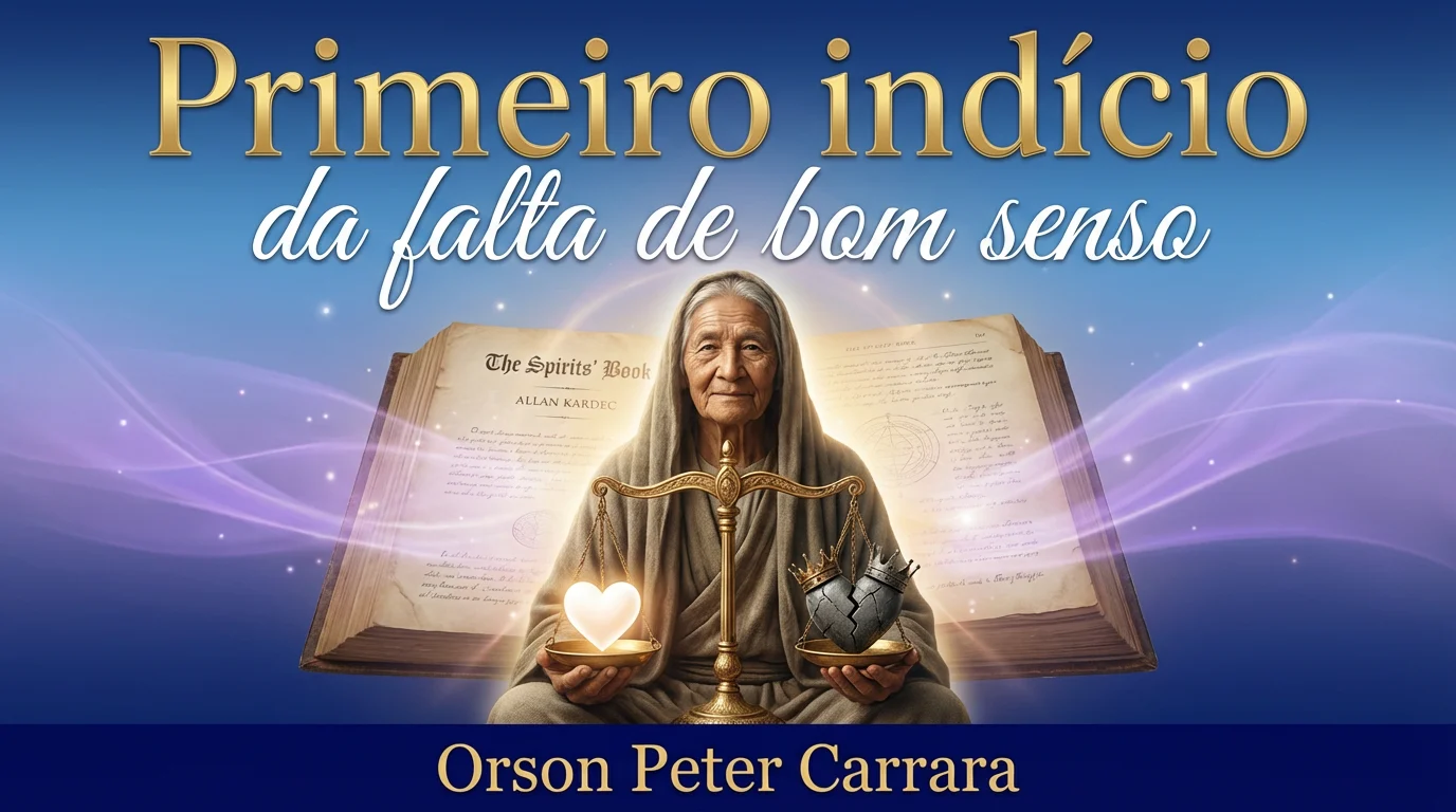 Primeiro indício da falta de bom senso